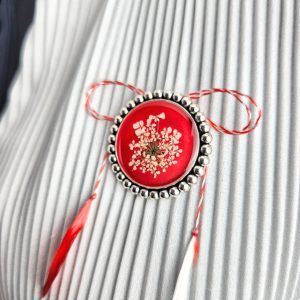 Broșă Dantela Reginei Ana