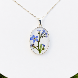 Colier Floare de nu-mă-uita
